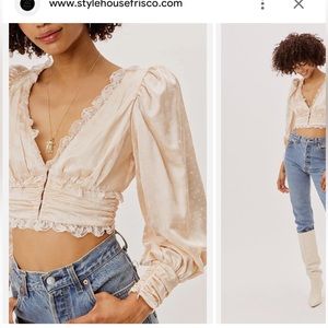 For Love and Lemons Natalie Crop Top